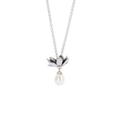 Fantasy Necklace With White Pearl, Polished