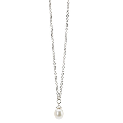 Fantasy Necklace With White Pearl, Polished