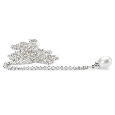 Fantasy Necklace With White Pearl, Polished